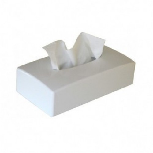 Kosmetinių servetėlių dėžutė balta, stačiakampis