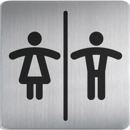 Durų ženklas WC moterims ir vyrams