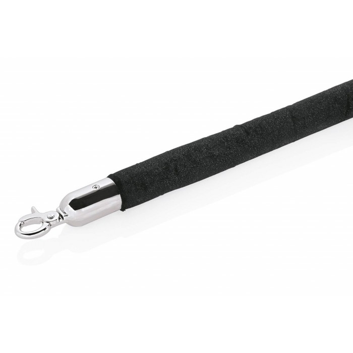Virvė velūrinė 150 cm CLASSIC juoda Virvė velūrinė 150 cm CLASSIC juoda