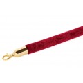 Virvė veliūrinė CLASSIC 150 cm bordo/auksas Ø3,2cm