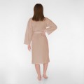 Chalatas vaflinis kimono 50:50 rusvas