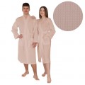 Chalatas vaflinis kimono 50:50 rusvas